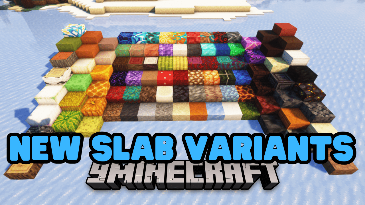 New Slab Variants Mod (1.21.1, 1.20.1) - Offering Over 200 Unique Slab Options 1