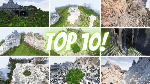 Top 10 Best Mountain Seeds For Minecraft (1.20.6, 1.20.1) – Java/Bedrock Edition Thumbnail