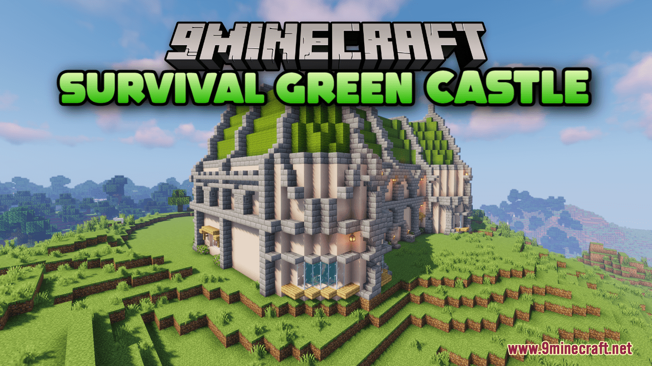 Survival Green Castle Map (1.21.1, 1.20.1) - Cozy Survival 1