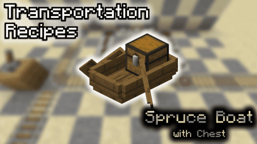 Spruce Boat with Chest – Wiki Guide Thumbnail