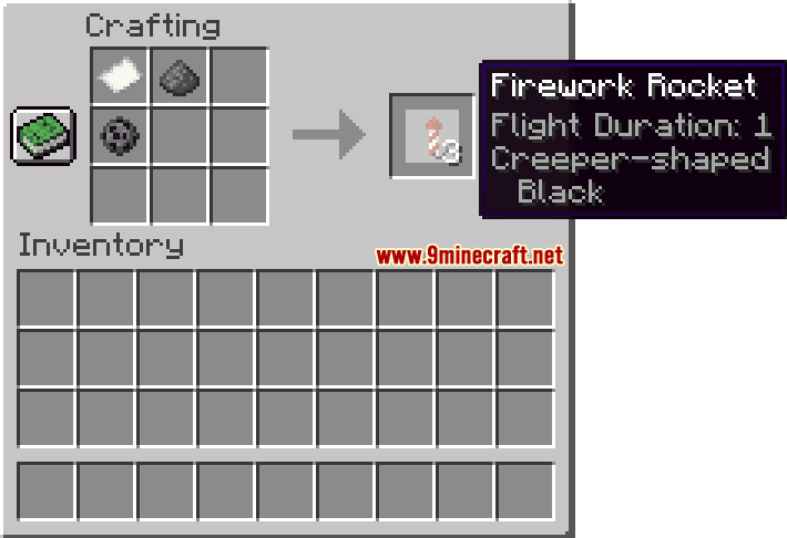 Black Creeper-Shaped Firework Rocket - Wiki Guide 6