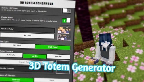 3D Totem Generator Addon (1.20) – MCPE/Bedrock Mod Thumbnail