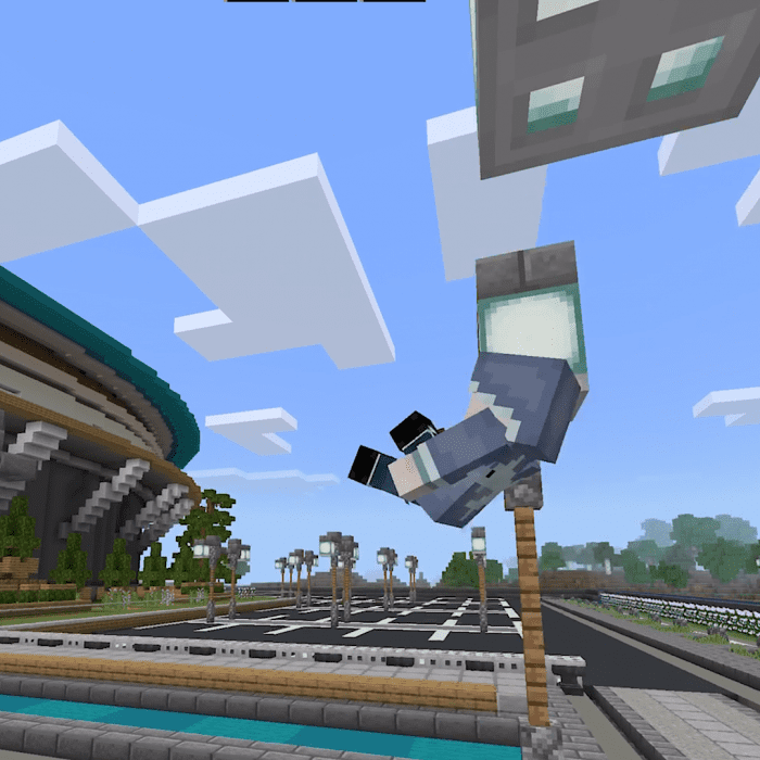 Acrobatic Player Animations Addon (1.20) - MCPE/Bedrock Mod 6