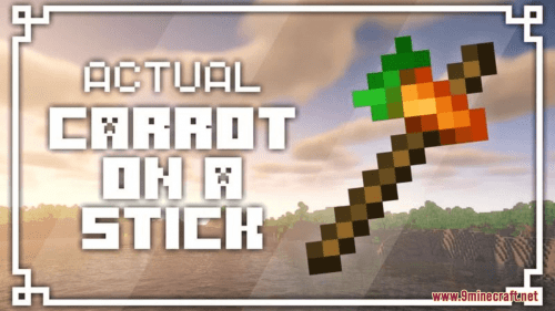 Actual Carrot On A Stick Resource Pack (1.20.6, 1.20.1) – Texture Pack Thumbnail