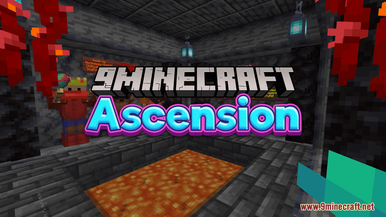 Ascension Map (1.21.1, 1.20.1) - Unique Fusion of Parkour and PvP 1