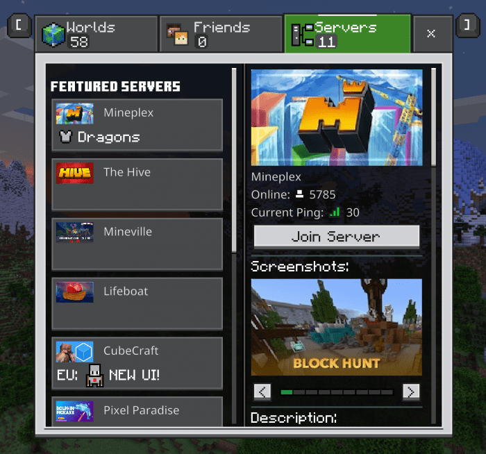 Bedrock Preview UI Pack (1.19, 1.18) - MCPE/Bedrock 2