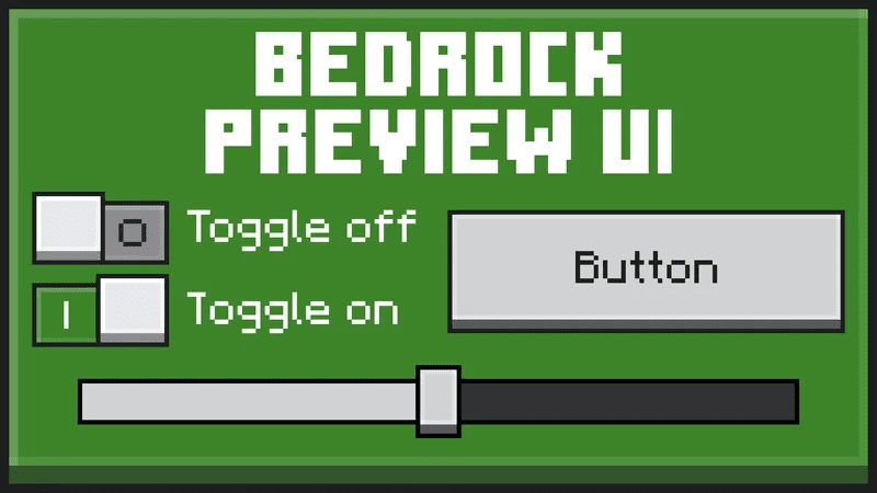 Bedrock Preview UI Pack (1.19, 1.18) - MCPE/Bedrock 1