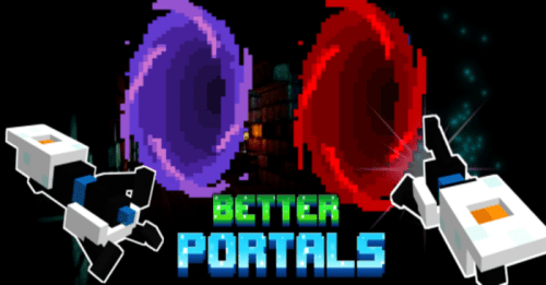Better: Portal Guns Addon (1.20, 1.19) – MCPE/Bedrock Mod Thumbnail