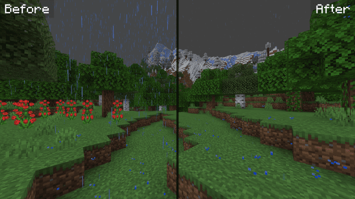 Better Weather Texture Pack (1.21, 1.20) - MCPE/Bedrock 4