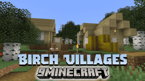 Birch Villages Data Pack (1.20.2, 1.19.4) – A Tranquil Addition To Your Minecraft World! Thumbnail