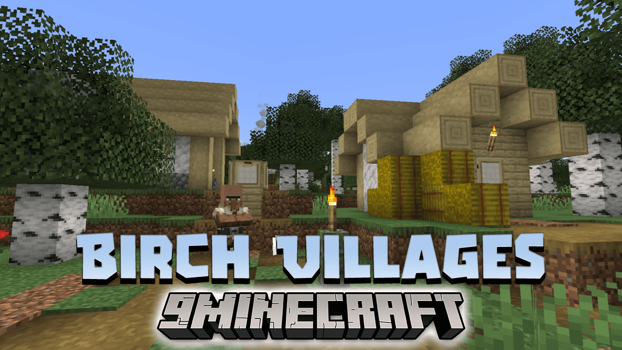 Birch Villages Data Pack (1.20.2, 1.19.4) - A Tranquil Addition To Your Minecraft World! 1