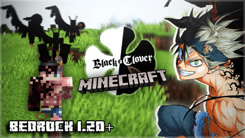 Black Clover Addon (1.20, 1.19) – MCPE/Bedrock Mine Clover Mod Thumbnail