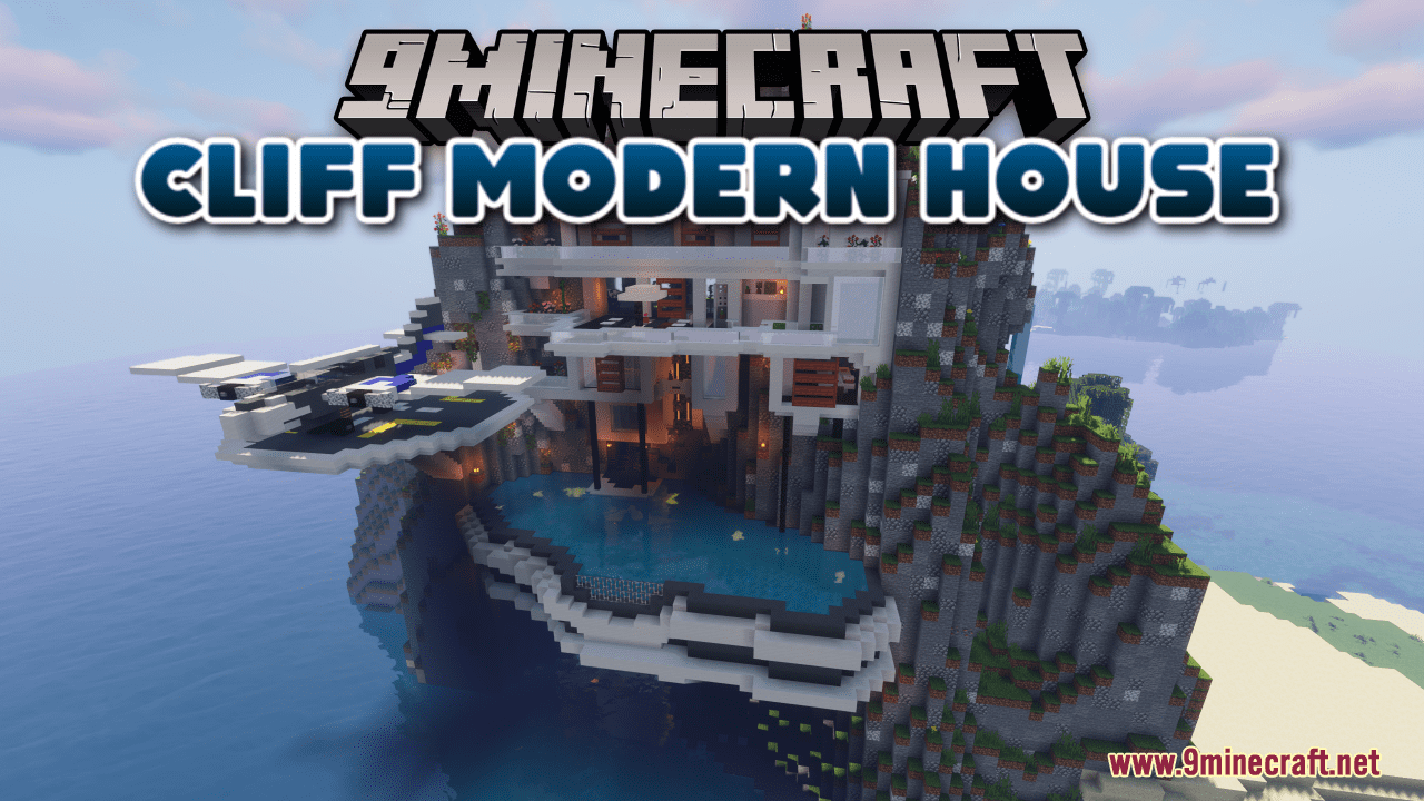 Cliff Modern House Map (1.21.1, 1.20.1) - Contemporary Elegance 1