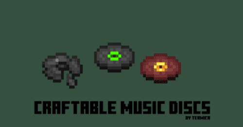 Craftable Music Discs Addon (1.20, 1.19) – MCPE/Bedrock Mod Thumbnail