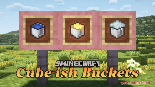 Cube-ish Buckets Resource Pack (1.21.1, 1.20.1) – Texture Pack Thumbnail