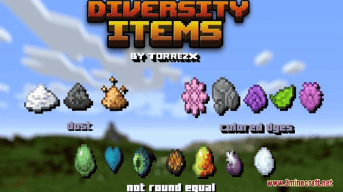 Diversity Items Resource Pack (1.20.6, 1.20.1) – Texture Pack Thumbnail