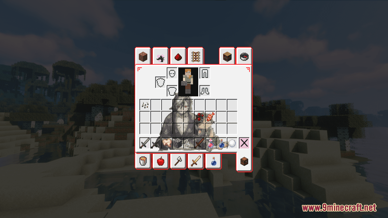 Dororo Custom GUI Resource Pack (1.20.6, 1.20.1) - Texture Pack 7