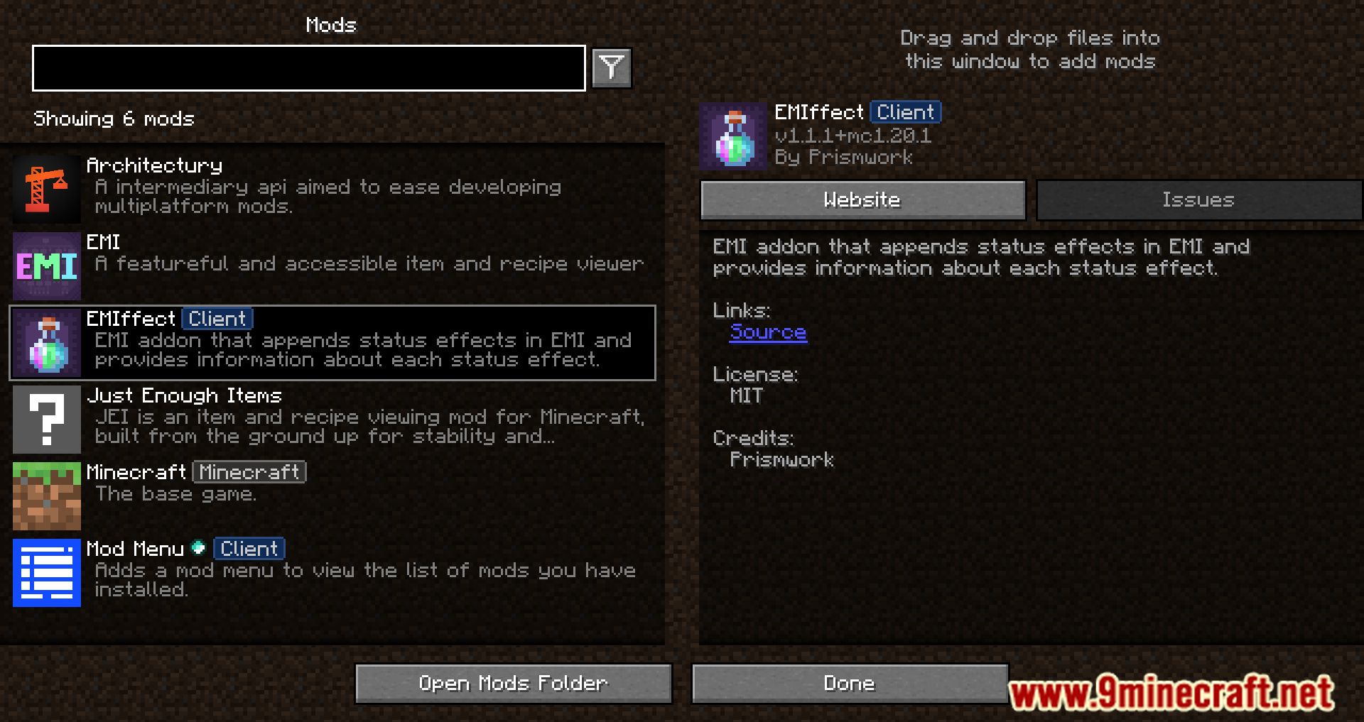 EMIffect Mod (1.20.1, 1.19.3) - Mastering Status Effects 2