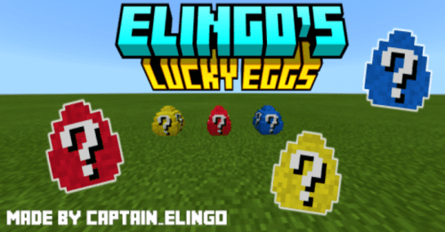 Elingo’s Lucky Eggs Addon (1.20, 1.19) – MCPE/Bedrock Mod Thumbnail