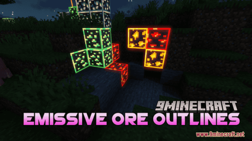 Emissive Ore Outlines Resource Pack (1.20.6, 1.20.1) – Texture Pack Thumbnail