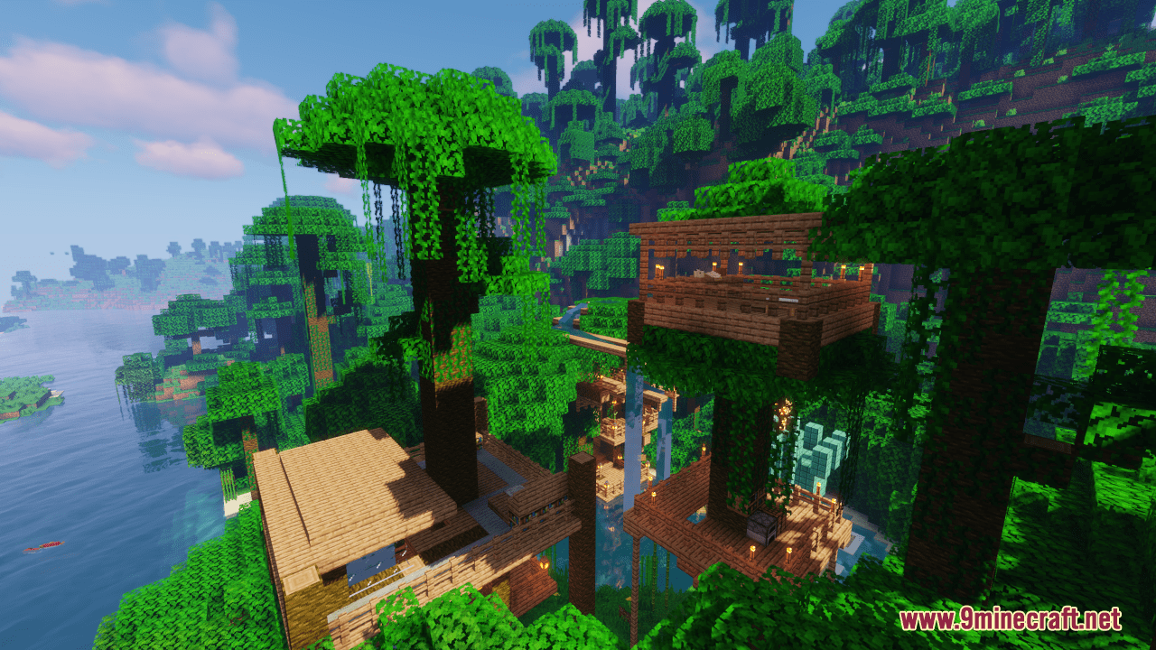 Extravagant Jungle Treehouse Map (1.21.1, 1.20.1) - Explore the Lush Wilderness 4