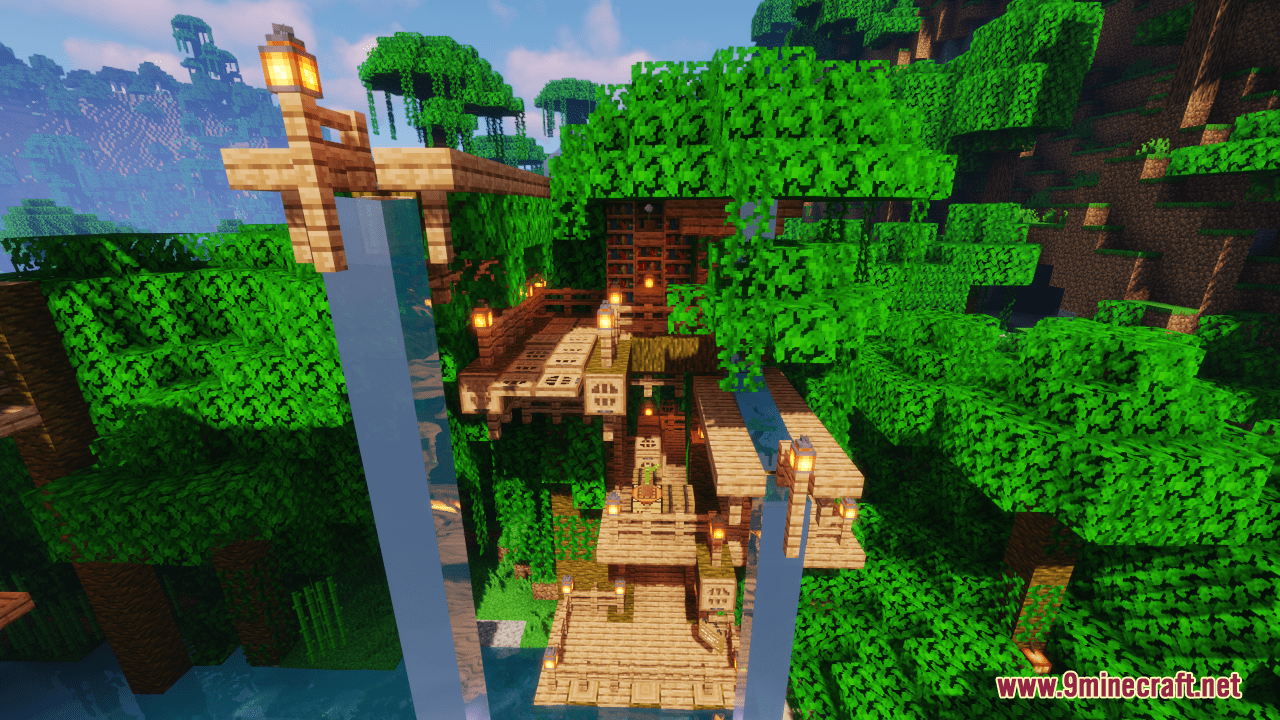 Extravagant Jungle Treehouse Map (1.21.1, 1.20.1) - Explore the Lush Wilderness 5