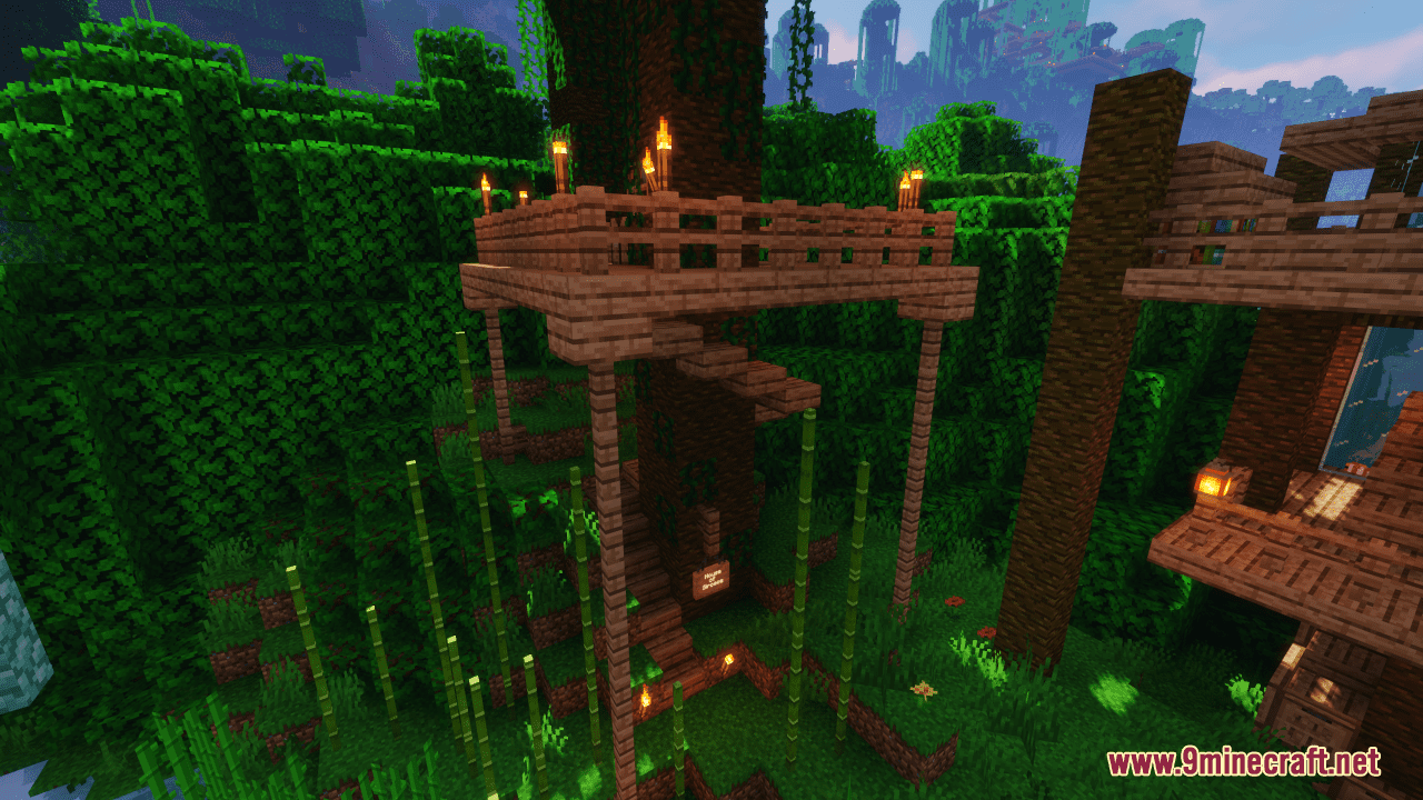 Extravagant Jungle Treehouse Map (1.21.1, 1.20.1) - Explore the Lush Wilderness 7