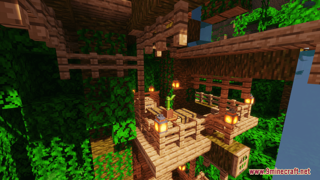 Extravagant Jungle Treehouse Map (1.21.1, 1.20.1) - Explore the Lush Wilderness 10