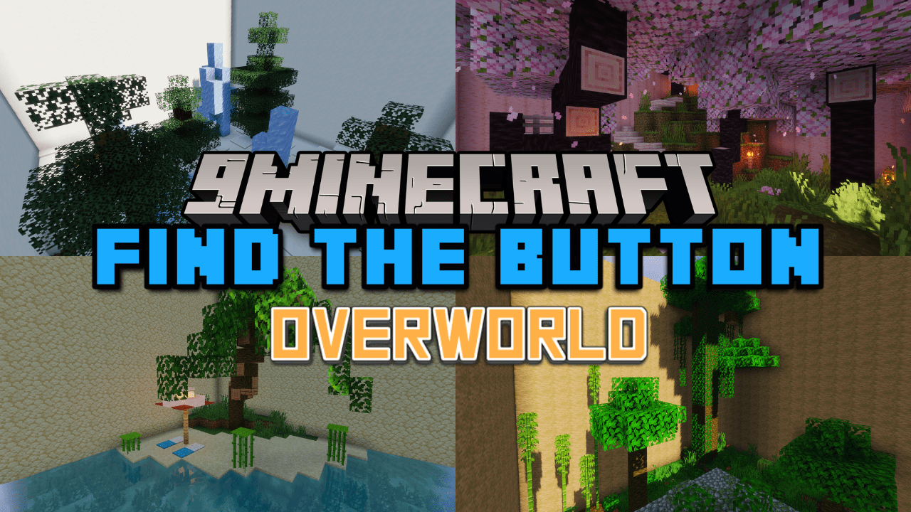 Find the Button: Overworld Map (1.20.4, 1.19.4) - Biome-Themed Adventure 1