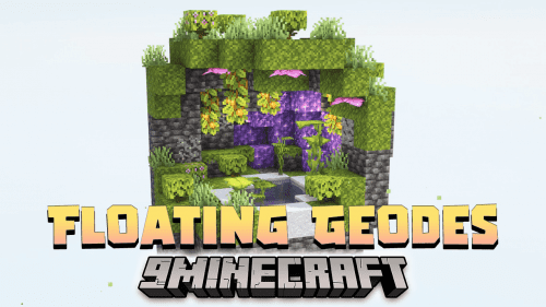 Floating Geodes Data Pack (1.20.2, 1.19.4) – Embark On An Epic Skyblock Adventure! Thumbnail