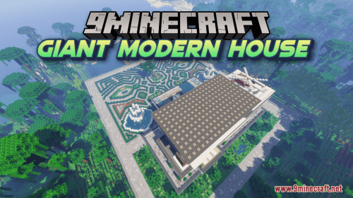 Giant Modern House Map (1.20.2, 1.19.4) – A Minecraft Architectural Gem Thumbnail