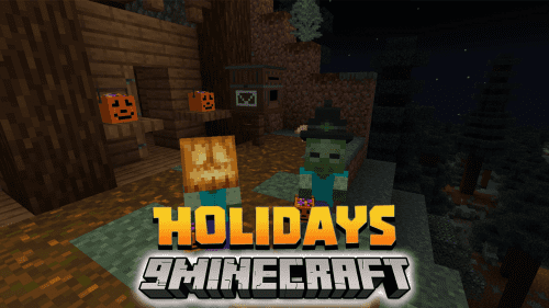 Holidays & Happenings Data Pack (1.20.2, 1.19.4) – Celebrate Every Season In Minecraft! Thumbnail