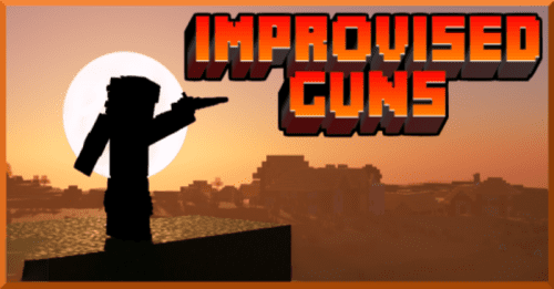 Improvised Guns Addon (1.20) – MCPE/Bedrock Mod Thumbnail