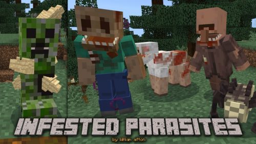 Infested Parasites Addon (1.20, 1.19) – MCPE/Bedrock Mod Thumbnail