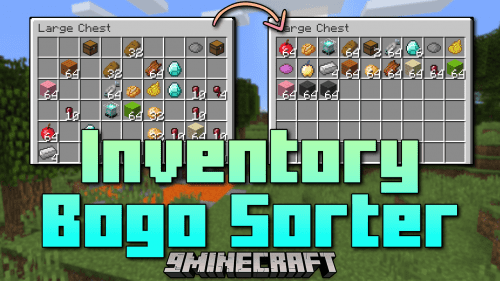 Inventory Bogo Sorter Mod (1.12.2) – Efficiency Meets Convenience, Hotbar Columns Scrolling in Minecraft Thumbnail