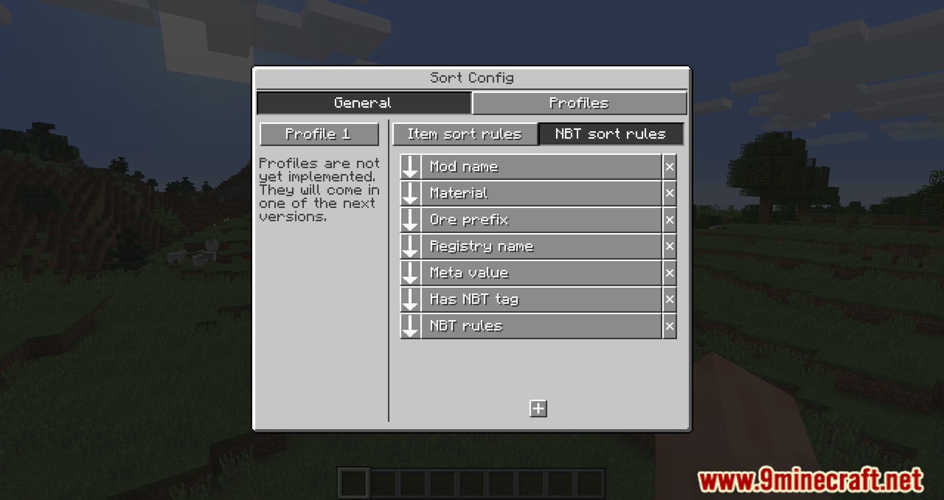 Inventory Bogo Sorter Mod (1.12.2) - Efficiency Meets Convenience, Hotbar Columns Scrolling in Minecraft 4