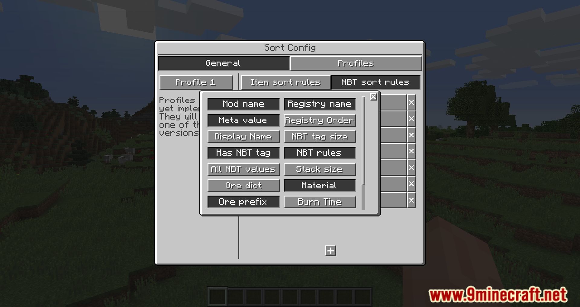 Inventory Bogo Sorter Mod (1.12.2) - Efficiency Meets Convenience, Hotbar Columns Scrolling in Minecraft 6