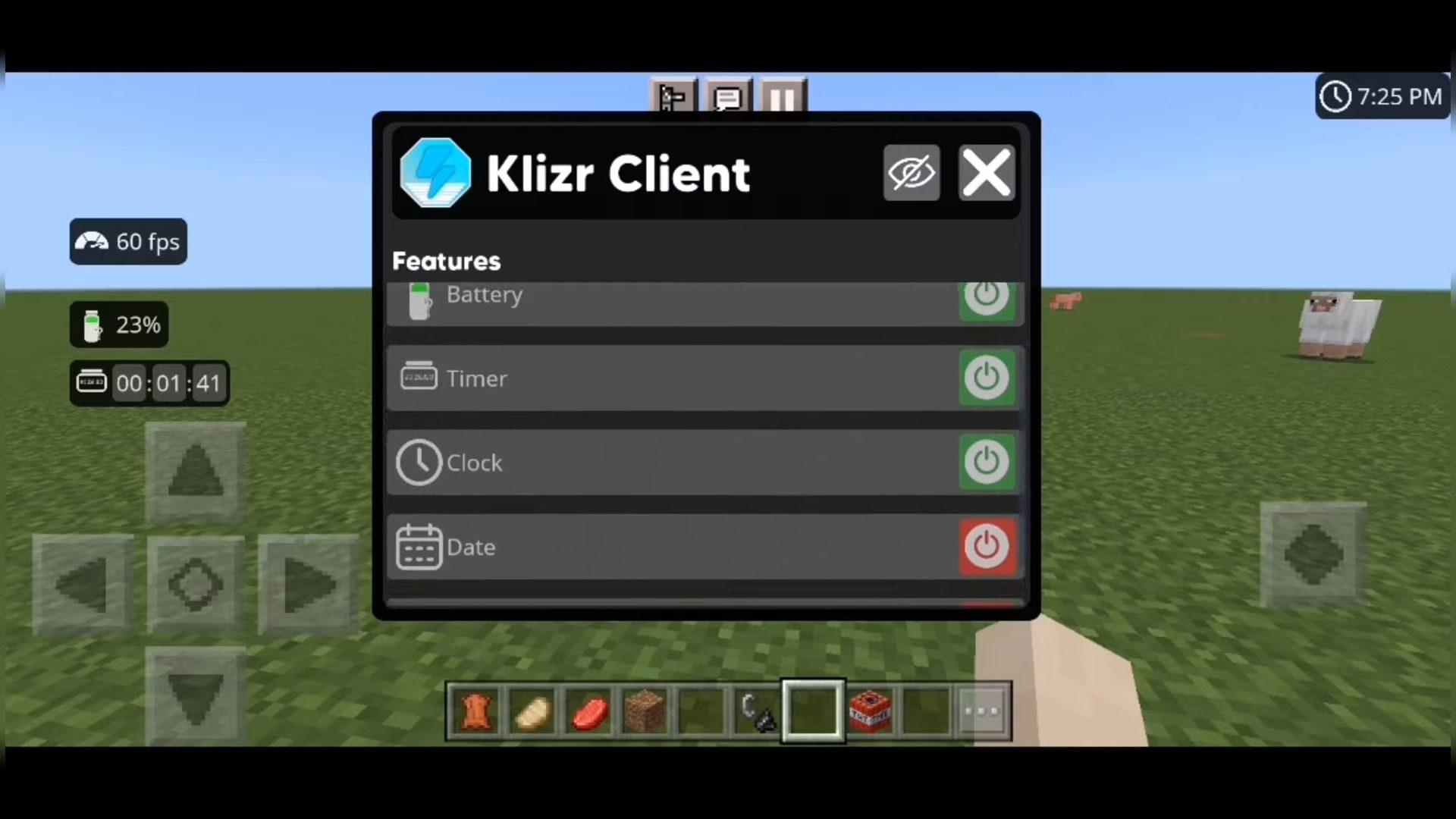 Klizr Client (1.20) - FPS Counter, Clock, Battery 6