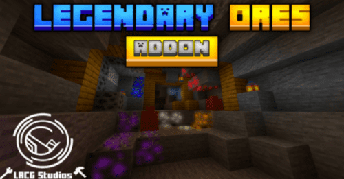 Legendary Ores Addon (1.20, 1.19) – MCPE/Bedrock Mod Thumbnail