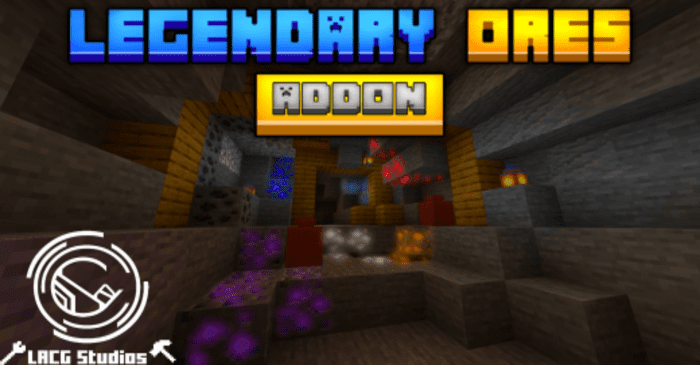 Legendary Ores Addon (1.20, 1.19) - MCPE/Bedrock Mod 1