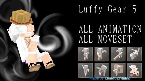 Luffy Gear 5 Addon (1.20, 1.19) – All Animation & Movement Set Thumbnail