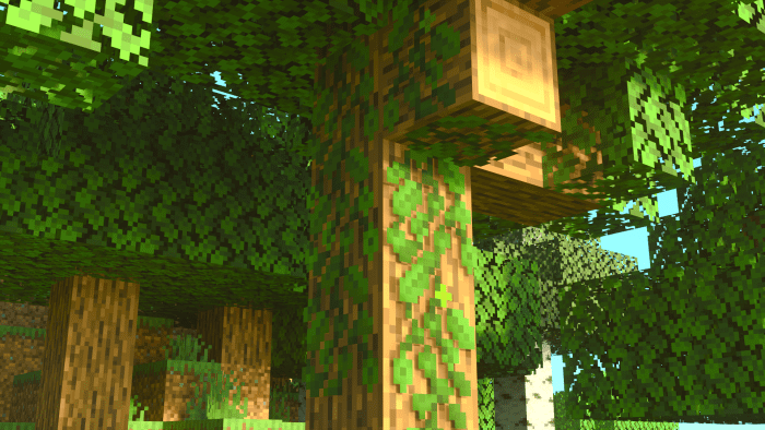 Lush Creeping Vines Resource Pack (1.20, 1.19) - MCPE/Bedrock 5