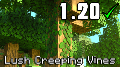 Lush Creeping Vines Resource Pack (1.20, 1.19) – MCPE/Bedrock Thumbnail