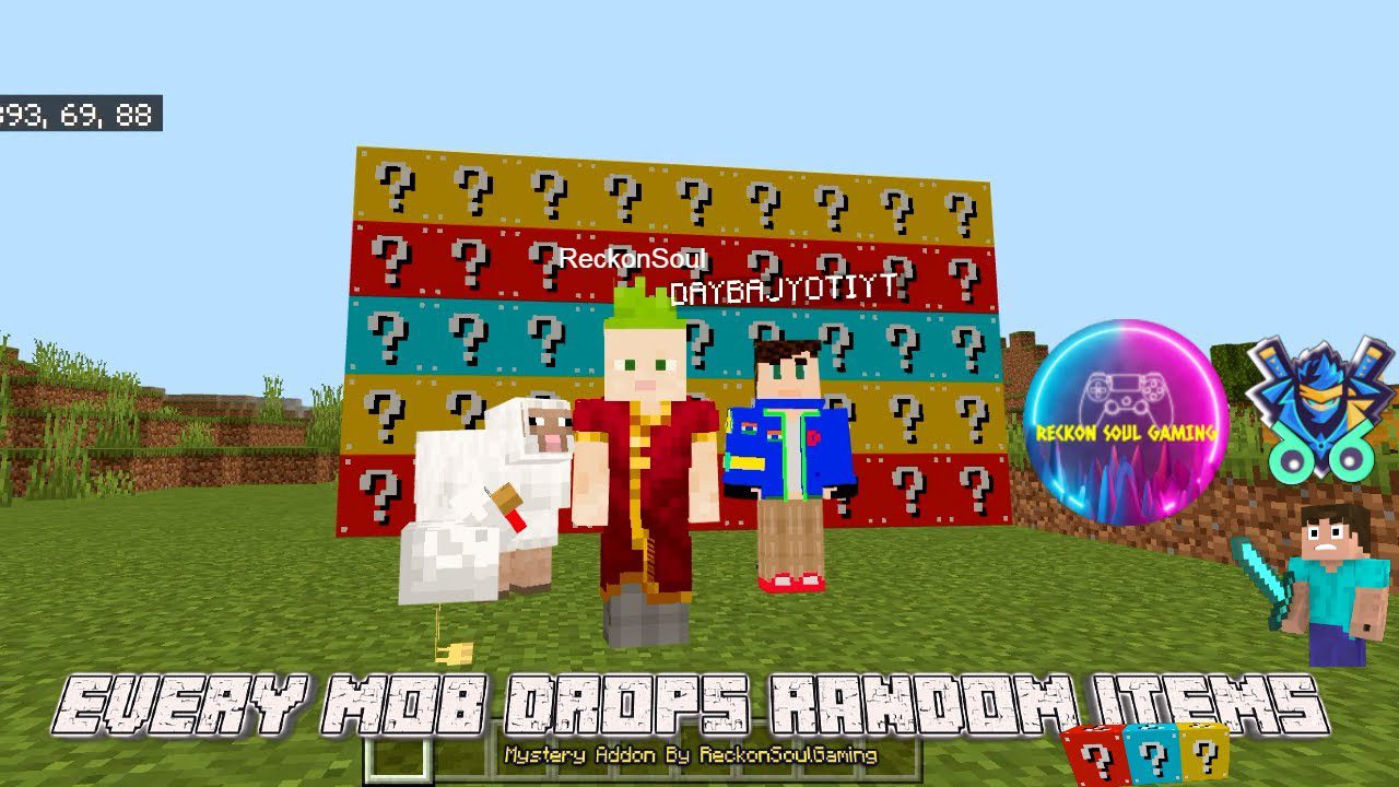 Minecraft But Every Mob Drop Random Item Mystery Addon (1.20) 1