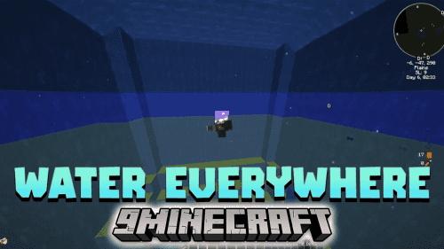 Minecraft But Water Spawn Everywhere You Go Data Pack (1.20.2, 1.19.4) Thumbnail