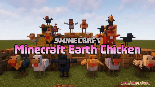 Minecraft Earth Chicken Resource Pack (1.20.6, 1.20.1) – Texture Pack Thumbnail