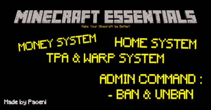 Minecraft Essentials Addon (1.20) - MCPE/Bedrock Mod 1