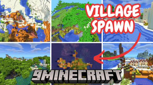 Extremely Best Seeds In Minecraft With Villages Spawn (1.20.6, 1.20.1) – Java/Bedrock Edition Thumbnail