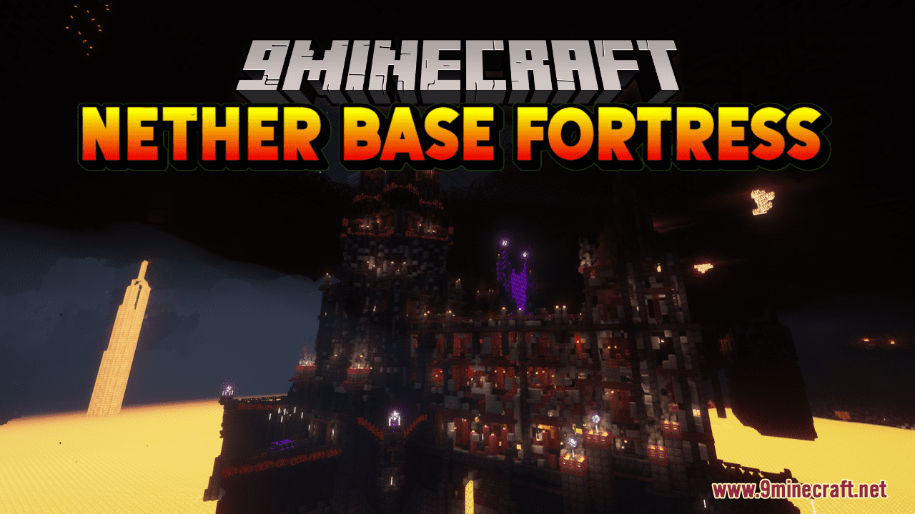 Nether Base Fortress Map (1.21.1, 1.20.1) - Forging Fiery Fantasies 1