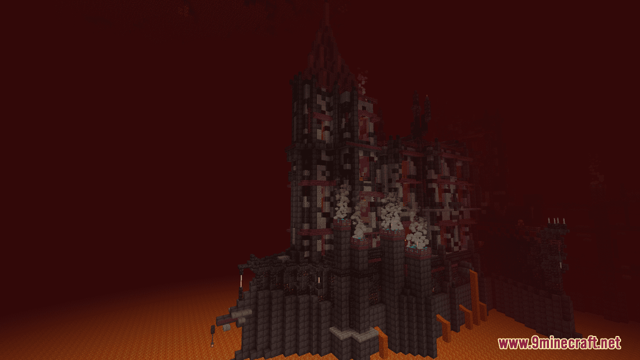 Nether Base Fortress Map (1.21.1, 1.20.1) - Forging Fiery Fantasies 2